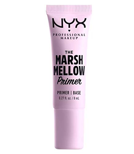 NYX Makeup The Marshmellow Travel Size Primer 0.27 Fl. Oz! Infused With Marshmallow Root Extract! 10-In-1 Multitasking Face Primer That Keeps Your Makeup Fresh! Vegan And No Silicones! (Travel Size)