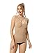 Franato Women's Underwire Cups Body Shaper Cami Tank Large Beige