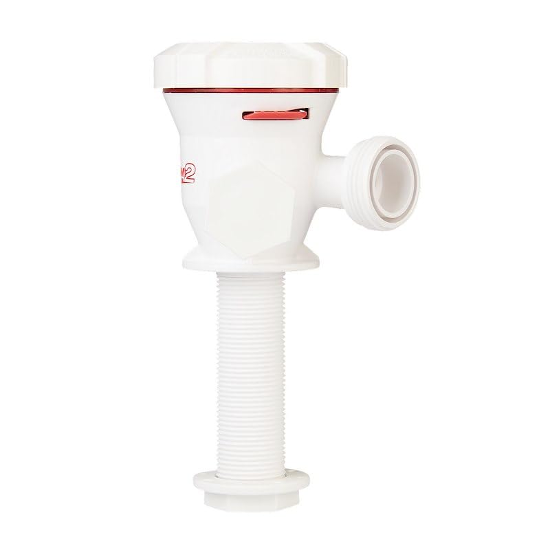 Livewell/Baitwell Pump Aerator Pump Thru-Hull 3-1/2 Inch Length x 3/4 Inch Diameter Straight Inlet 12 Volt DC Voltage