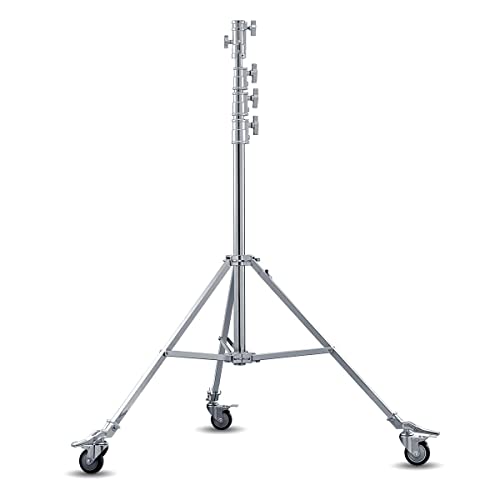 GODOX 14.8' Heavy-Duty Roller Stand, Large, Silver