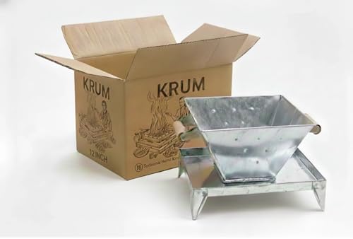 Image of KRUM 12 Inch Iron Hawan Kunda with Wooden Handle - Traditional Yagna Kunda for Pooja and Hawan, Perfect for Rituals and Spiritual Ceremonies
