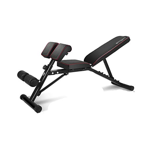 LZL with Priest Stool Weight Bench,Exercise Utility Bench Upright, Incline, Decline, and Flat Exercise for Home Gym Workout Weightlifting Bed (Color : Black)