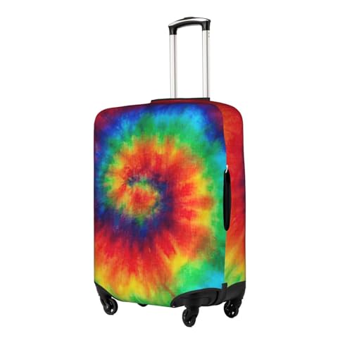 Travel Elastic Luggage Cover,Tie Dye Hippies Print Suitcase protection cover Case Cover with zipper.2