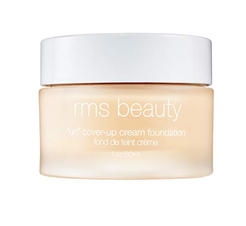 rms beauty UnCoverup Cream Foundation Hydrating Buildable Medium to Full Coverage with Natural Glow for All Skin Types, Clean Beauty, 18ml
