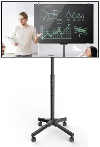 Soporte móvil universal para TV ajustable en altura miniatura 2