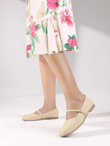 Image of TRYME Trendy Comfortable Mary Jane Ballet Bellies Shoes for Women and Girls