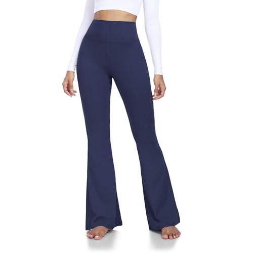 ACTINPUT Yoga Pants for Women Flared Leggings High Waisted Bootcut Black Trousers Women's Workout Bootleg Stretchy Leggings - Image 3