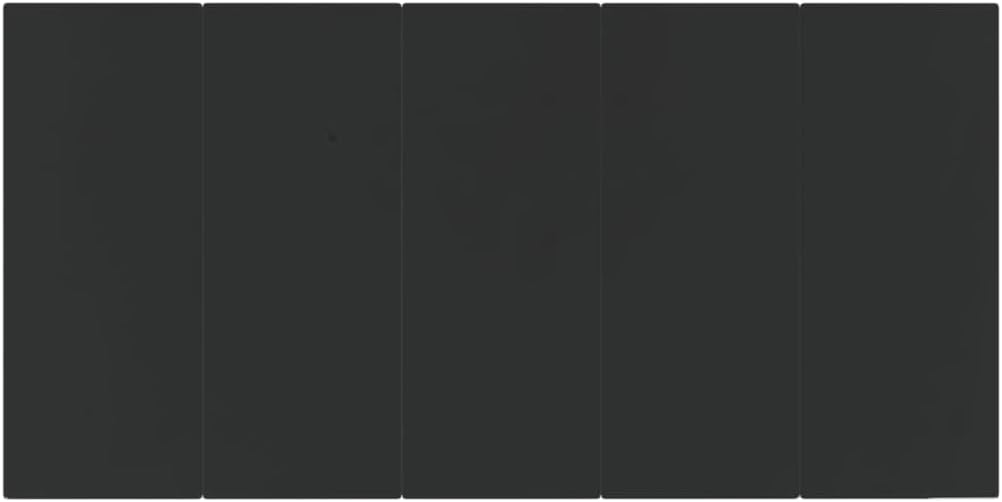 vidaXL Patio Dining Table - Black Steel & Tempered Glass Outdoor Dining/Garden Table - Rectangular 78.7"x39.4"x29.1" for Patio, Deck, Garden