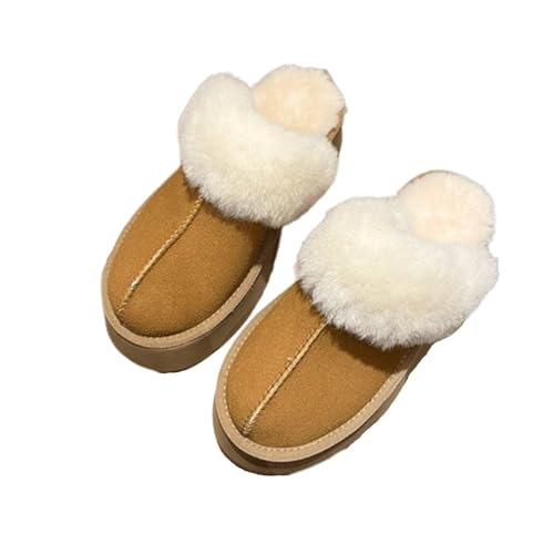 Sandales à bride arrière en peluche avec semelle plateforme isolante