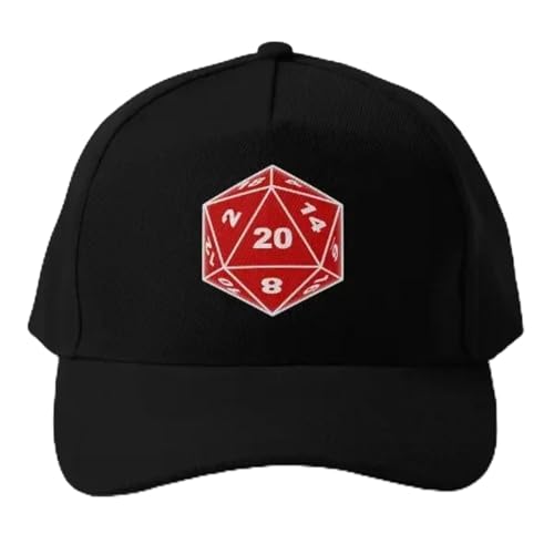 Casquette dés rouges réglable contre le soleil de printemps bonnet noir ajustable
