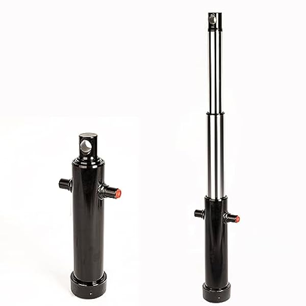 Teleskopcylinder enkelverkande 500 mm slag 5,8 t
