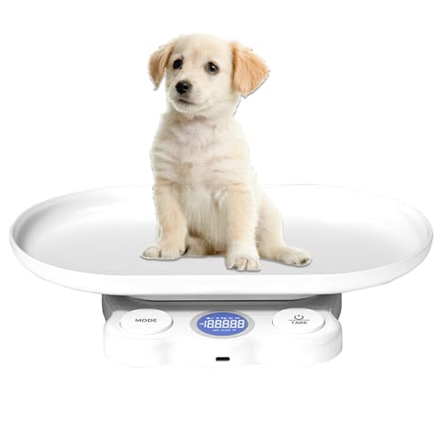 Báscula digital para animales domésticos – Herramienta de pesaje para animales de pequeño tamaño | Báscula digital portátil para casa, baño, cachorros, hámsters y cocina