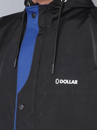 Image of Dollar Rainguard Men's PVC Full Sleeve Solid Reversible Sporty Raincoat Set With Adjustable Hood and Pocket