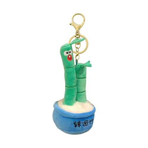 Llavero de árbol de peluche, y lindo llavero de flor | Creativo colgante de planta de la suerte para muñecas, símbolo de riqueza en el lugar de trabajo, Nº 1, Siehe Beschreibung