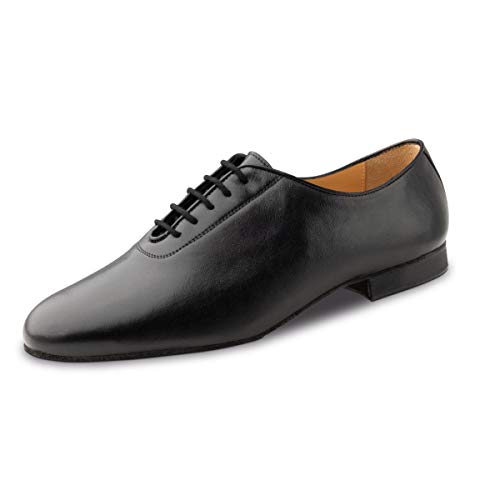 Werner Kern Hombres Zapatos de Baile 28056 - Cuero Negro - 1,5 cm Micro-Tacón [UK 10,5]