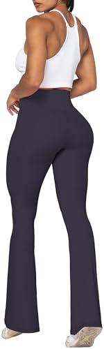 Image of Sunzel Flare Leggings, Crossover Yoga Pants with Tummy Control, High-Waisted and Wide Leg
