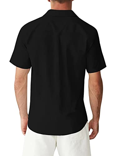 WHO IN SHOP Men's Hawaiian Shirt All Patterns Print Short Sleeve Button Down Shirts4