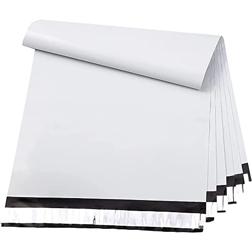 Image of Metronic Poly Mailers 24x24 50 Pcs White Large Shipping Bags for Clothes Mailer Poly Bags Strong Self Seal Adhesive Shipping Envelopes for Small Business Tear-resistant Mailing Envelopes for Packaging