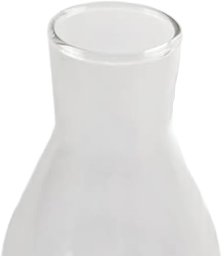 Chimenea de lámpara de cristal transparente, globo de huracán de repuesto que mide 2 7/8 pulgadas de diámetro, base x 9 pulgadas de alto para