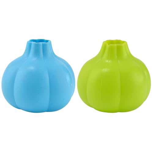 Homoyoyo Pelador de Ajos de Silicona Flexible 2 Piezas Herramienta para Pelar Ajo Reutilizable Ligero y Práctico para Cocina Doméstica Fácil de Usar y Limpiar Color Color Aleatorio