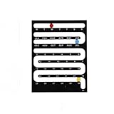 pease-1204 (B) 万年カレンダー おしゃれ スライド式 卓上 モノトーン 黒 白 カラフル インテリア 雑貨 日付 カレンダー コンパクト デスク 玄関 リビング