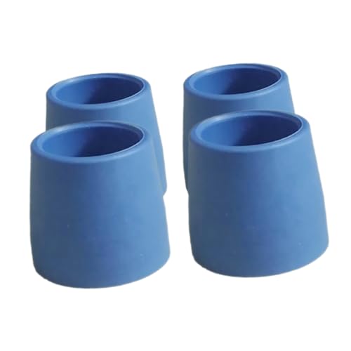 Healeved Climbing Cane Foot Cover 4pcs Trekking Pole Anti-Skid Tips Crutch Pole Tips Rubber Cane Tips Replacement Balance Stability for Walking Sticks