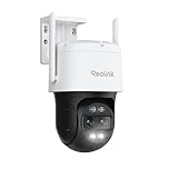 Reolink 4K PTZ Security Camera Outdoor Dual Lens 8MP, 2.4/5 GHz WiFi 6 Professional CCTV IP Camera Plug-In, Human/Vehicle/Animal Tracking, 6X Hybrid Zoom, Color Night Vision,Waterproof, TrackMix WiFi
