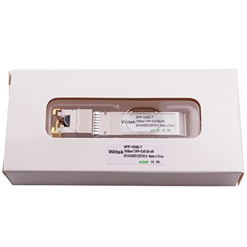Image of 10G SFP+ to RJ45 Copper Modules, 1.25G /2.5G /5G /10GBase-T Ethernet Copper to SFP+ Transceiver Compatible for Arista SFP-10GE-T(Cat 6a /7 or Better, 30-Meter)