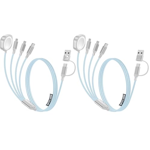 4-in-2 Multi Charging Cable for Apple Watch Charger/iPhone/Galaxy Charger