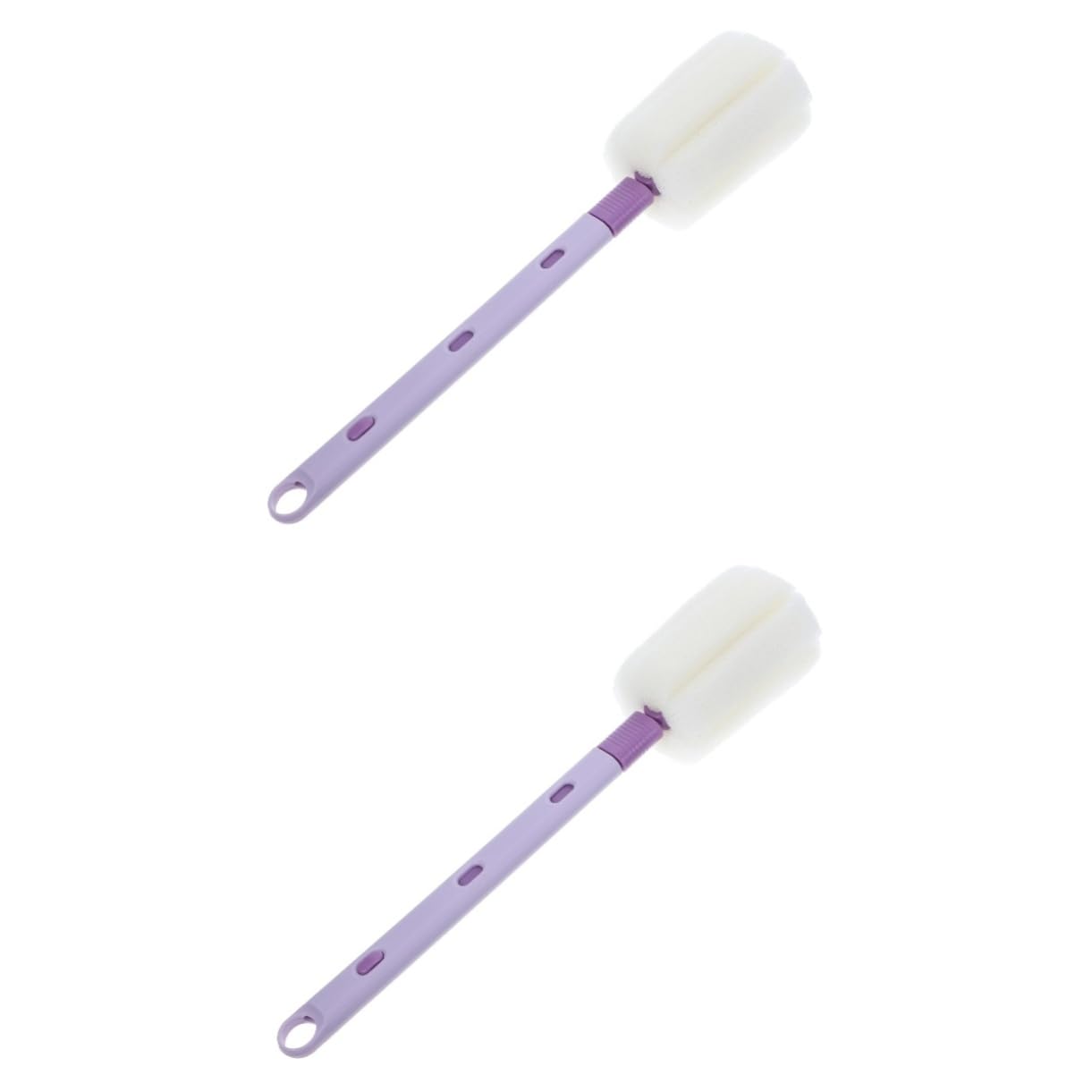 HAPINARY 2pcs Washing Bottle Brush Cup Brush Foam Bottle Brush Sponges Kitchen Brush Hanging Dish Electric Bottle Brush Cleaner Water Bottle Sponge Cleaner Bottle Sponge Brush Purple Pp