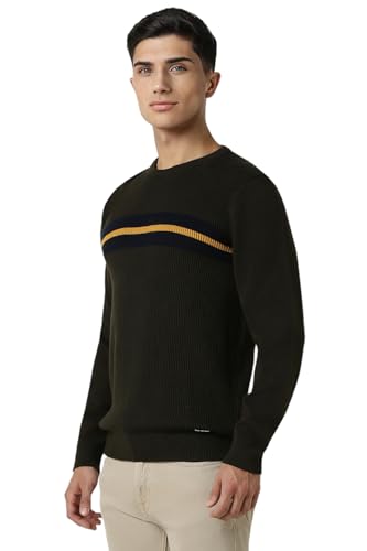 Image of Van Heusen Men's Luxury Sports Regular Fit Full Sleeve Crew Neck Sweater | Sophisticated Flair | Super Premium Fabric