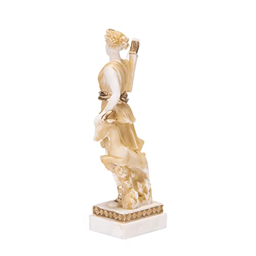 Estatua Griega Diosa Artemisa Diana Tono Dorado 6.2 in miniatura 6