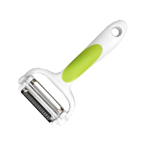 Fackelmann Pelaverdure, 3 in 1, Plastica, Bianco/Verde