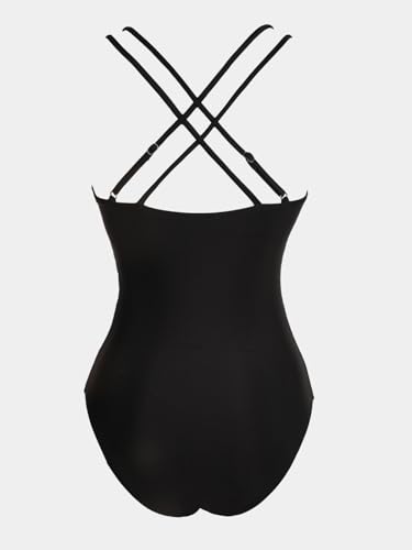 Maillot de bain une pièce à double bretelles et maille fine
