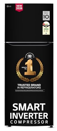 Image of LG 446 L, 1 Star, Door Cooling+, Smart Inverter, Frost-Free Double Door Convertible Refrigerator (GLT4416CCES, Ebony Sheen, Express Freeze, Smart Diagnosis & Deodorizer, 2026 Model)