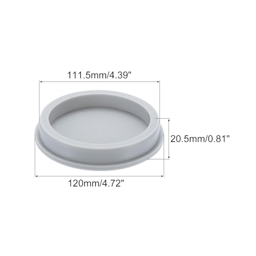 Image of MECCANIXITY High Temp Silicone Plug Mount Dia 111.5mm /4.39 Inch T Shaped Rubber Stopper Hole Plugs for Powder Coating Plating Waterproof Sealing Plugs Grey Pack of 1(OD 120mm /4.72 Inch)