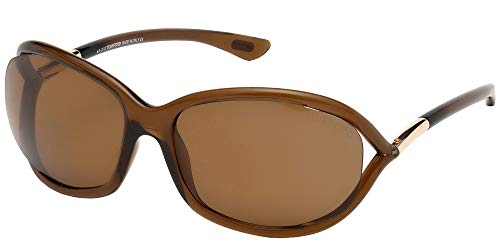 Tom Ford Jennifer FT0008 Sunglasses-48H Brown (Brown Lens)-61mm