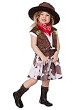 Cowgirl - Disfraz de cowgirl para niña, talla 3 años (U37 544)