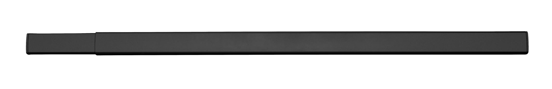 SCHÖNER WOHNEN-Kollektion Duschschiene Mod. JETE teleskopisch ausziehbar 75-125 cm klemmbar für Dusche Aluminium Schwarz mit 12 Gleitern 75-125 x 2 x 3,5 cm