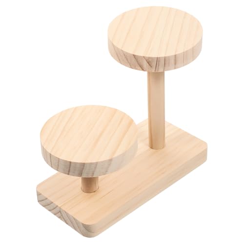 UKCOCO Soporte de Exhibición Joyería de Madera Maciza Multiusos para Pasteles y Cupcakes Organizador de Joyas y Estante para Decoración de Mesa Fiestas y Eventos
