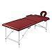 Produktbild vidaXL Massagetisch mit Aluminiumrahmen Massageliege mit Kopfteil Armauflagen und Tasche Klappbar Massagebank 17,3 kg Therapieliege 2 Zonen Rot