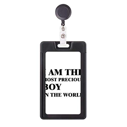 Étui rétractable pour badge I Am The Precious Boy porte-carte