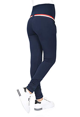 MijaCulture Casual zwangerschapsbroek zwangerschapsbroek/zwangerschapsmode Monika 9081, blauw, XXL