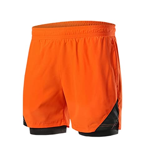 Short de course masculin 2 en 1 : finies les irritations en fitness grâce au design multi-poches