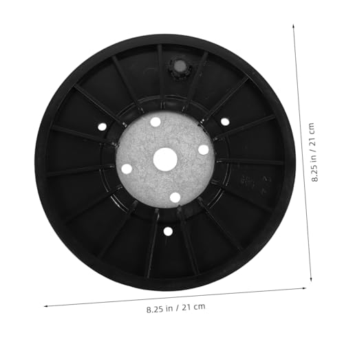 Polea de correa para bicicleta estática con transmisión fluida Abs negro 2