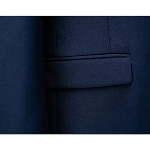 Kudoro Men's Sport Coats & Blazers Slim Fit Suit Jacket For Men Two Button Sport Coat For Wedding Casual Blue #TOP3