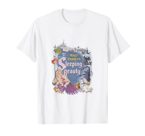 Disney Sleeping Beauty Classic Icons Movie Poster T-Shirt Small