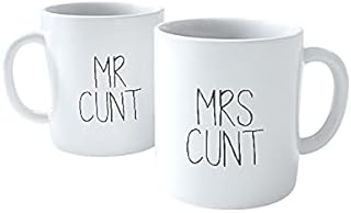 Mr and Mrs Cunt (2 Mugs) | Rude Mugs | Mugs for Her and Him | Novelty Mugs | Couples Gifts | New Job Mugs | Wedding Gifts | Novelty Gifts