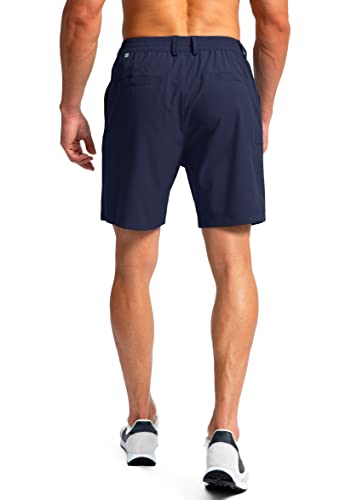 Image of Pinkbomb Men's Golf Shorts with 6 Pockets Stretch Quick Dry Hiking Work Dress Shorts for Men