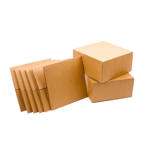 Hallmark 8' Gift Boxes (Pack of 5; Square Kraft) for...